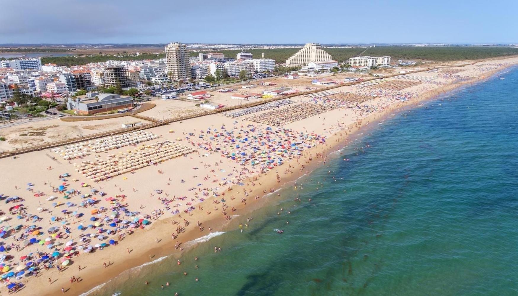 Casa Pe Da Praia Monte Gordo Buitenkant foto